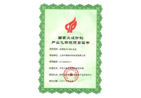 National Torch Program Certificate